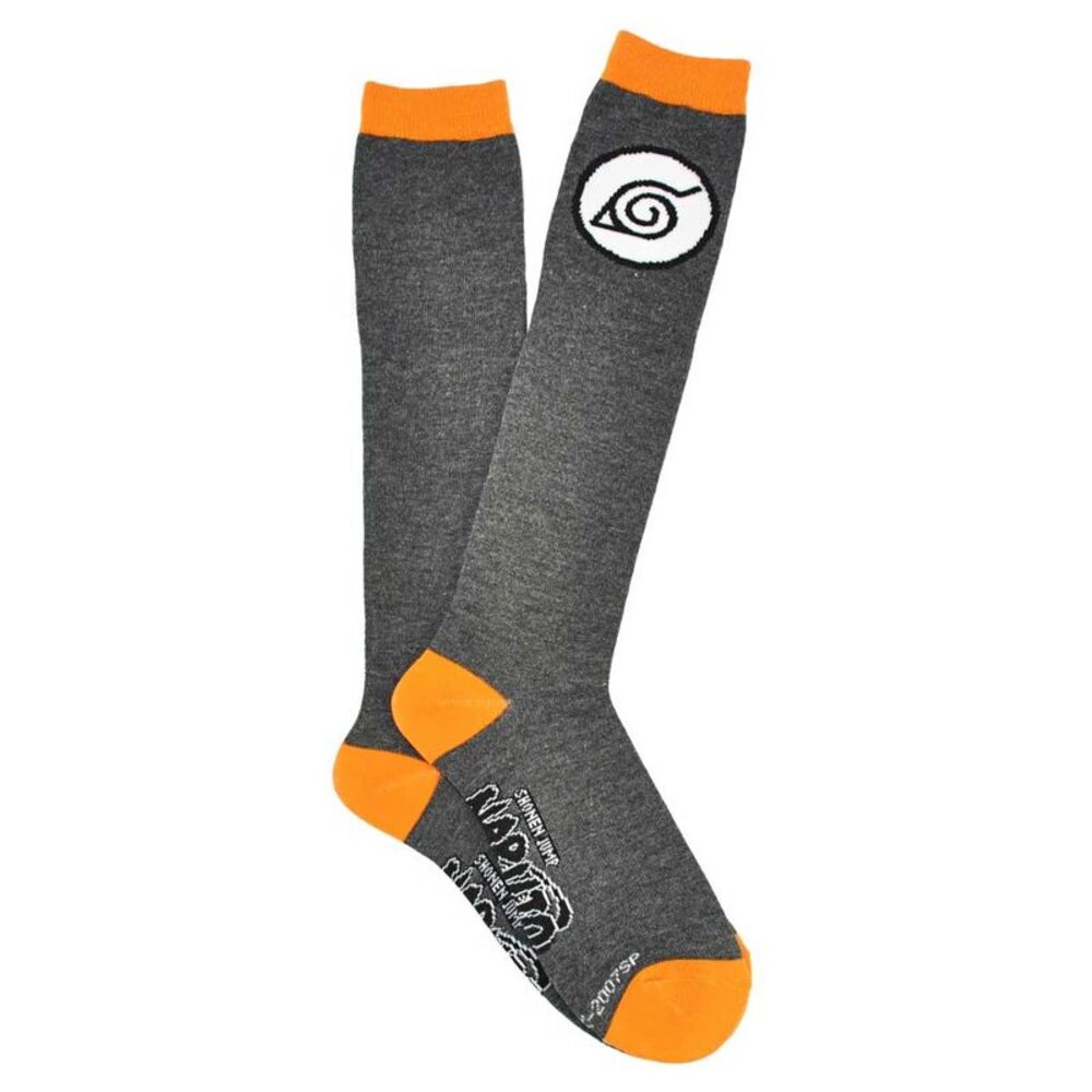 Naruto Shippuden Hidden Leaf Symbol Knee High Socks, 4-10